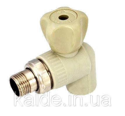 Кран угловой радиаторный 25*1/2 KALDE